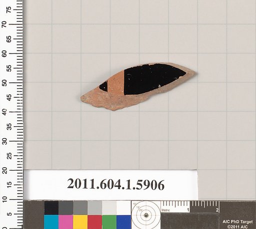 Terracotta fragment of a kylix (drinking cup)