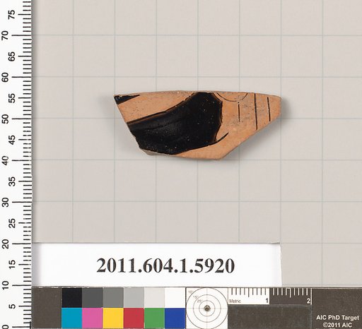 Terracotta fragment of a kylix (drinking cup)
