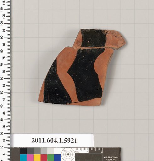 Terracotta fragment of a kylix (drinking cup)