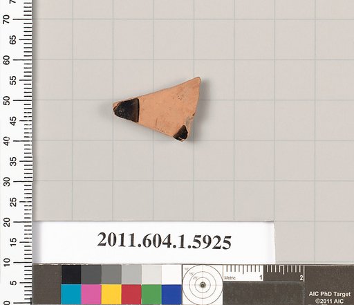 Terracotta fragment of a kylix (drinking cup)