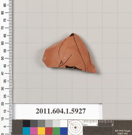 Terracotta fragment of a kylix (drinking cup)