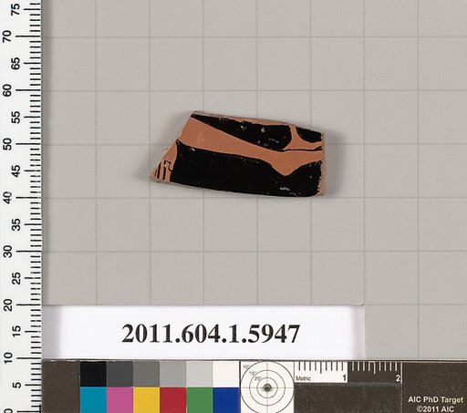 Terracotta fragment of a kylix (drinking cup)