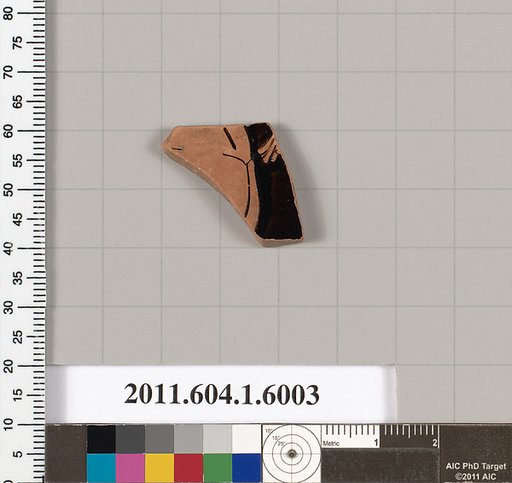 Terracotta fragment of a kylix (drinking cup)