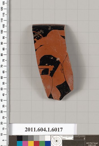 Terracotta rim fragment of a kylix (drinking cup)