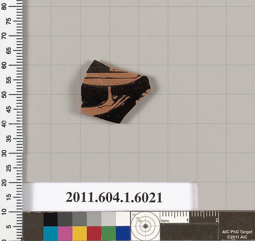 Terracotta fragment of a kylix (drinking cup)