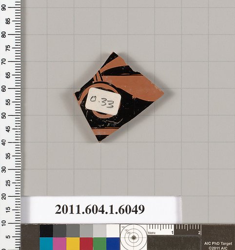 Terracotta fragment of a kylix (drinking cup)