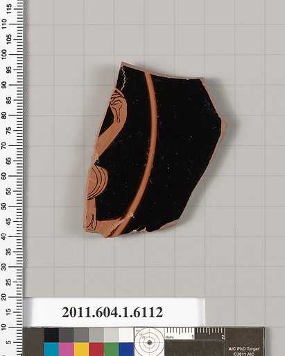 Terracotta fragment of a kylix (drinking cup)