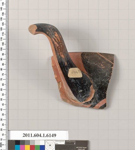 Terracotta fragment of a kylix (drinking cup)