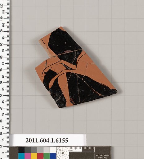 Terracotta fragment of a kylix (drinking cup)