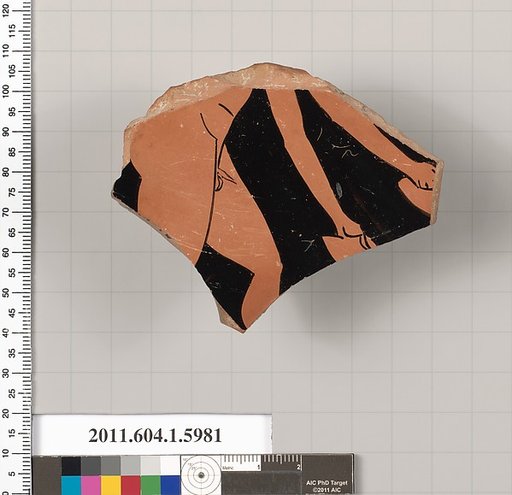 Terracotta fragment of a kylix (drinking cup)