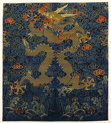 Panel with dragon (part of a robe-length)