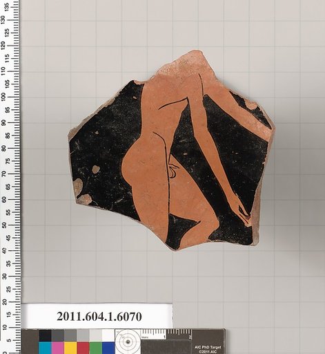 Terracotta fragment of a kylix (drinking cup)
