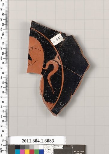 Terracotta fragment of a kylix (drinking cup)