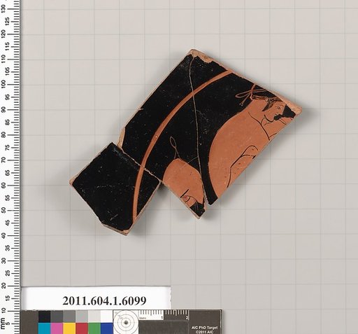 Terracotta fragment of a kylix (drinking cup)