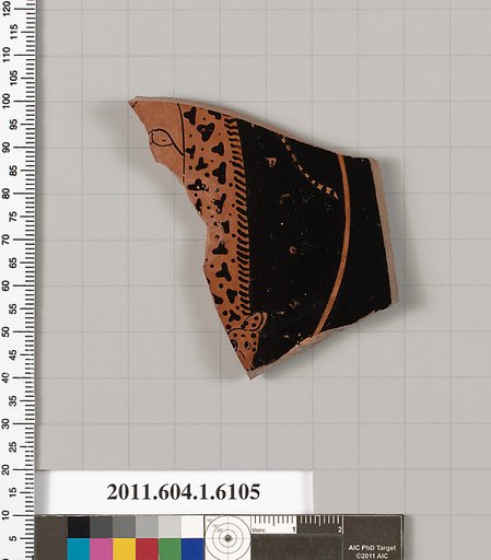 Terracotta fragment of a kylix (drinking cup)