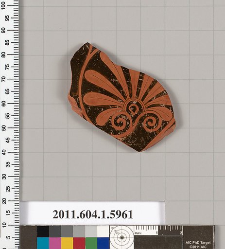 Terracotta fragment of a kylix (drinking cup)