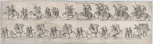 Plate for Giovanni d'avalos d'Aragona, from a series of twelve showing knights and their attendants dressed for a tournament (plate 2)