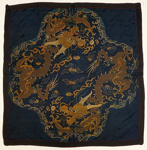 Robe fabric with dragons