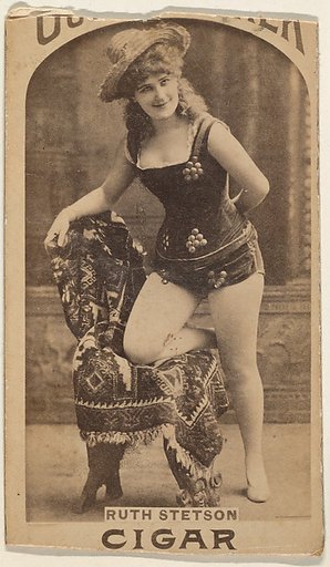 Ruth Stetson, from the Actresses series (N665) promoting Our Knocker Cigars