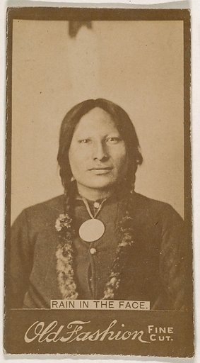 Rain in the Face, from the Indian Chiefs series (N681) promoting Old Fashion Fine Cut Tobacco