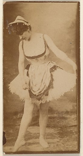 Dancer standing with pointed toe, from the Actresses series (N668)