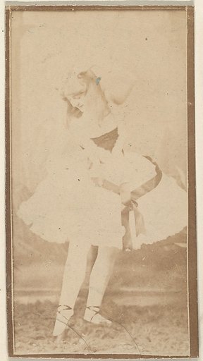 Dancer standing with toe pointed, from the Actresses series (N668)