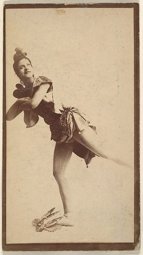 Actress balancing on one leg, from the Actresses series (N668)