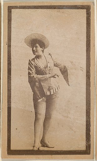 Actress wearing costume and brimmed hat, from the Actresses series (N668)