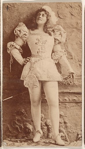 Actress wearing costume with sword, from the Actresses series (N668)