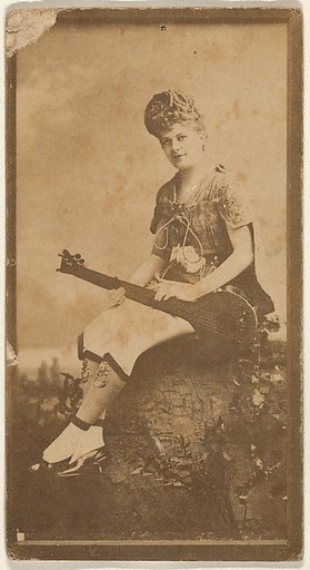 Actress with mandolin, from the Actresses series (N668)