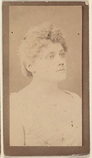 Portrait of actress with short hair, from the Actresses series (N668)