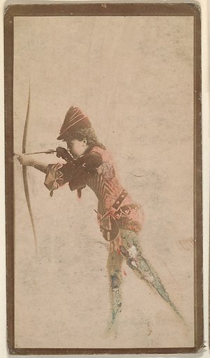 Actress with bow and arrow, from the Actresses series (N668)