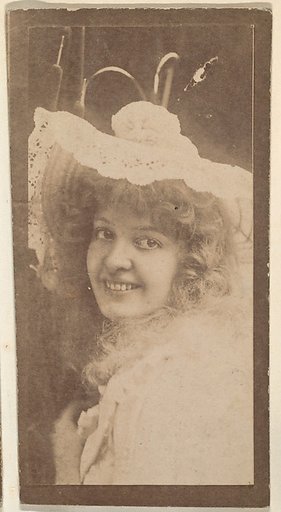 Actress wearing wide-brimmed hat, from the Actresses series (N668)