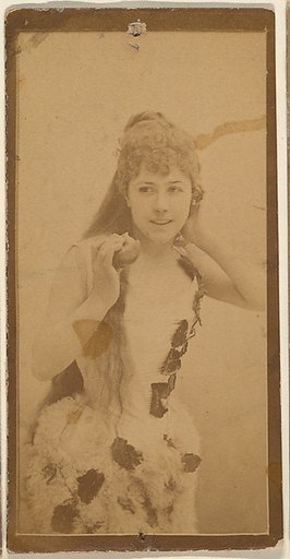 Actress holding apple, from the Actresses series (N668)