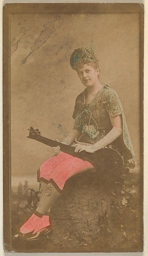Actress with mandolin, from the Actresses series (N668)