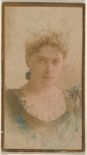 Actress wearing dress with dark bodice, from the Actresses series (N668)