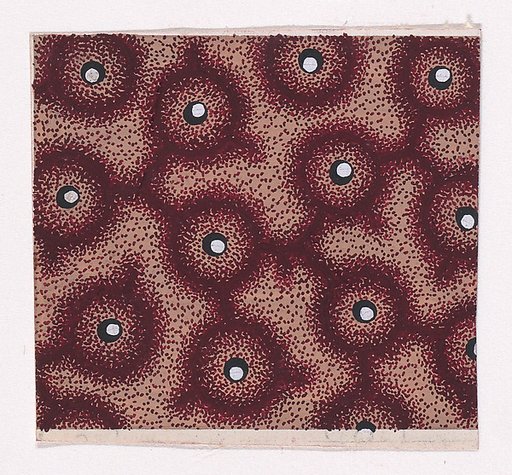 Textile Design with a Network of Circles with Pearls in the Middle