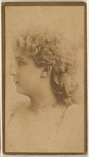 Portrait of actress in profile, from the Actresses series (N668)
