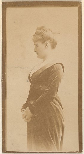 Actress standing in profile, from the Actresses series (N668)