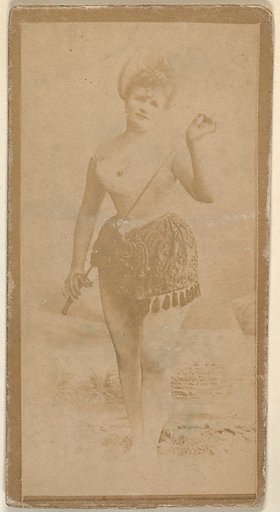 Actress holding riding crop, from the Actresses series (N668)