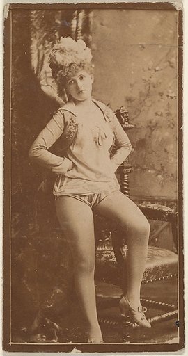 Actress leaning on chair, from the Actresses series (N668)