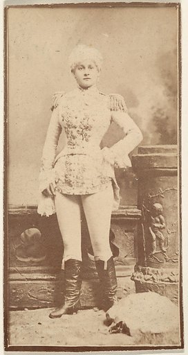 Actress wearing military-inspired costume, from the Actresses series (N668)