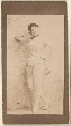 Actress leaning against wall, from the Actresses series (N668)