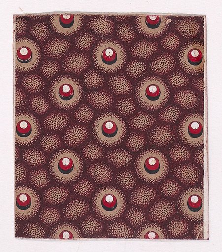 Textile Design with Alternating Pearls over an Abstrack Honeycomb Pattern
