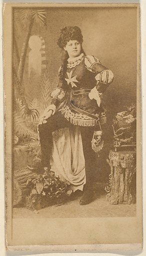 Actress wearing military-inspired costume, from the Actresses series (N668)