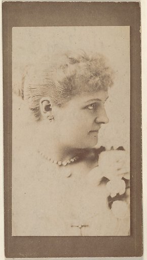 Portrait of actress in profile, from the Actresses series (N668)