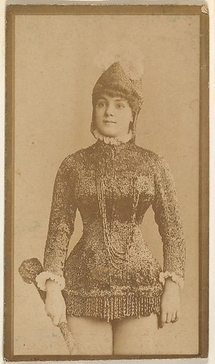 Actress wearing military-inspired costume, from the Actresses series (N668)