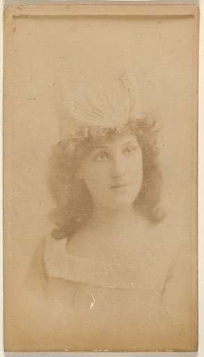 Actress wearing double-pointed cap, from the Actresses series (N668)