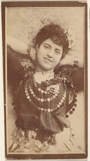 Actress on back, viewed from above, from the Actresses series (N668)