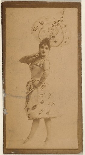 Actress wearing costume with elaborate headpiece, from the Actresses series (N668)